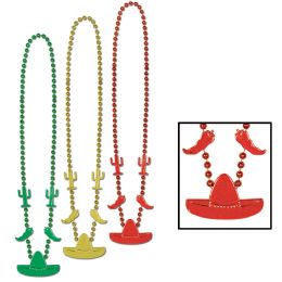 12 Pieces Fiesta Beads - Party Necklaces & Bracelets