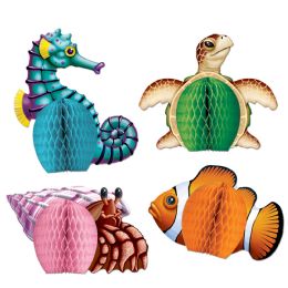 12 Pieces Sea Creatures Mini Centerpieces - Party Center Pieces