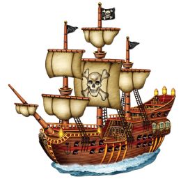 12 Wholesale Jointed Pirate Ship