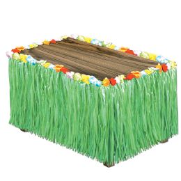 6 Pieces Artificial Grass Table Skirting - Party Paper Goods