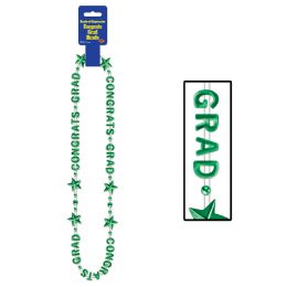 12 Wholesale Congrats Grad BeadS-OF-Expression Green