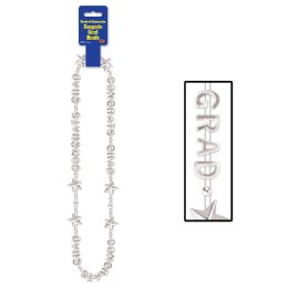 12 Pieces Congrats Grad Beads-Of-Expression - Party Necklaces & Bracelets