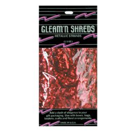 12 Pieces Gleam 'N Shreds Metallic Strands - Streamers & Confetti