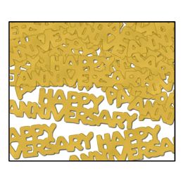 12 Pieces Happy Anniversary Fanci-Fetti - Streamers & Confetti