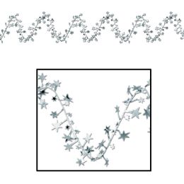 12 Pieces Gleam 'N Flex Star Garland - Streamers & Confetti