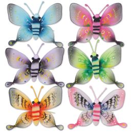 12 Wholesale Majestic Butterflies Asstd Designs; Nylon