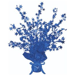 12 Wholesale Star Gleam 'n Burst Centerpiece Blue