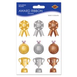 12 Pieces Award Ribbon Stickers - Stickers