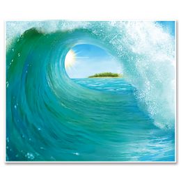6 Wholesale Surf Wave InstA-Mural Complete Wall Decoration