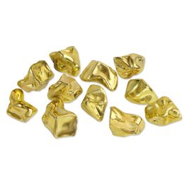 24 Wholesale Plastic Gold Nuggets Asstd Shapes & Sizes