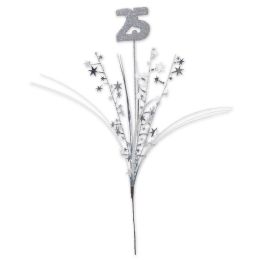 12 Wholesale Glittered  25  Metallic Star Spray