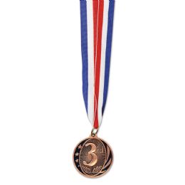 12 Wholesale 3rd Place Medal W/ribbon Bronze