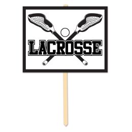 6 Pieces Lacrosse Yard Sign - Hanging Decorations & Cut Out
