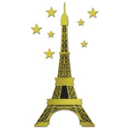 12 Wholesale Jointed Foil Eiffel Tower Foil/prtd 1 Side