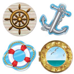 12 Pieces Nautical Cutouts - Hanging Decorations & Cut Out