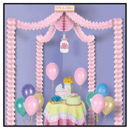 6 Pieces It's A Girl! Party Canopy - Photo Prop Accessories & Door Cover