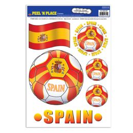 12 Pieces Peel 'N Place - Spain - Hanging Decorations & Cut Out
