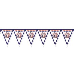 6 Wholesale Pennant Banner - France AlL-Weather; 12 Pennants/string; 2 Grommets