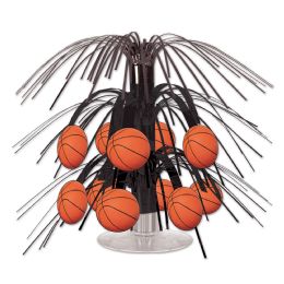 12 Pieces Basketball Mini Cascade Centerpiece - Party Center Pieces