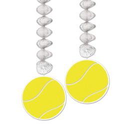 12 Pieces Tennis Ball Danglers - Hanging Decorations & Cut Out