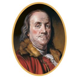 12 Pieces Ben Franklin Cutout - Hanging Decorations & Cut Out