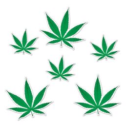 12 Pieces Weed Cutouts - Hanging Decorations & Cut Out