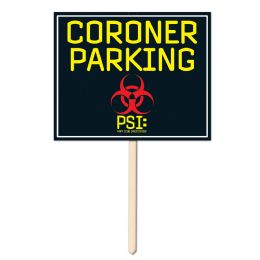 6 Pieces Coroner Parking Yard Sign - Hanging Decorations & Cut Out