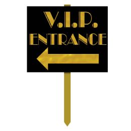 6 Pieces V.I.P. Entrance Yard Sign - Hanging Decorations & Cut Out