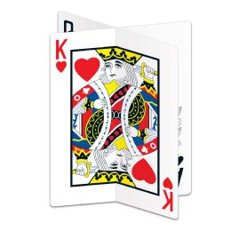 12 Wholesale 3-D Playing Card Centerpiece Assembly Required