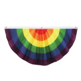 6 Pieces Rainbow Fabric Bunting - Photo Prop Accessories & Door Cover