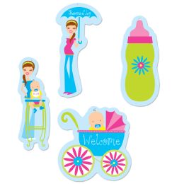 12 Pieces Showers Of Joy Cutouts - Hanging Decorations & Cut Out