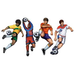 12 Pieces Soccer Cutouts - Hanging Decorations & Cut Out