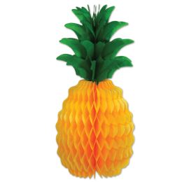 6 Pieces Pkgd Tissue Pineapple - Hanging Decorations & Cut Out