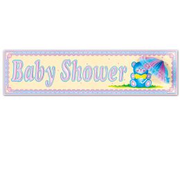 12 Pieces Baby Shower Sign w/Tissue Parasol - Hanging Decorations & Cut Out