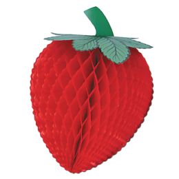 36 Pieces Tissue Strawberry - Hanging Decorations & Cut Out