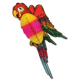 12 Pieces Tissue Parrot - Hanging Decorations & Cut Out