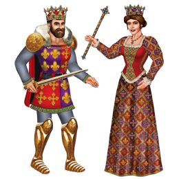 12 Pieces Jointed Royal King & Queen - Bulk Toys & Party Favors