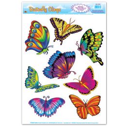 12 Pieces Butterfly Clings - Hanging Decorations & Cut Out