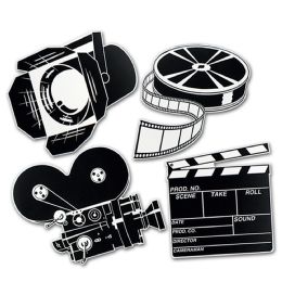 12 Wholesale Movie Set Cutouts Prtd 2 Sides