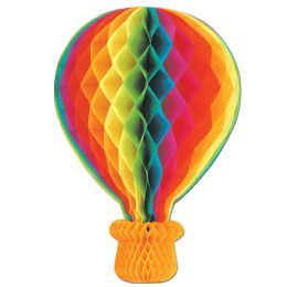 6 Pieces Tissue Hot Air Balloon - Hanging Decorations & Cut Out