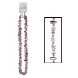 12 Pieces It's A Girl Beads-Of-Expression - Party Necklaces & Bracelets