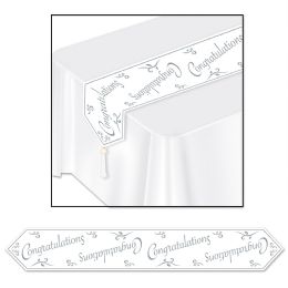 12 Pieces Printed Congratulations Table Runner - Table Cloth