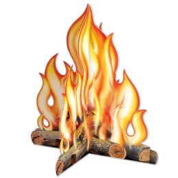 12 Wholesale 3-D Campfire Centerpiece Assembly Required