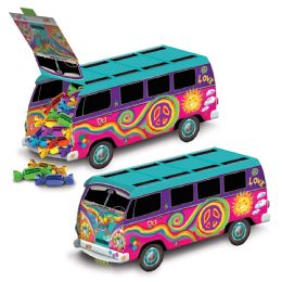 12 Wholesale 3-D 60's Bus Centerpiece Assembly Required