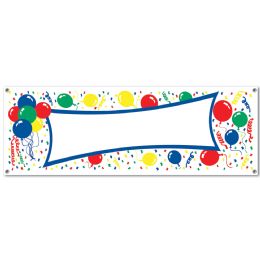 12 Wholesale Balloons Sign Banner AlL-Weather; 4 Grommets