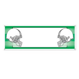 12 Pieces Opposing Helmets Sign Banner - Party Banners