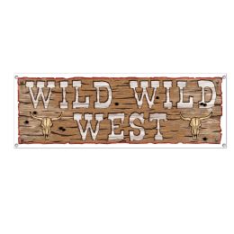 12 Wholesale Wild Wild West Sign Banner AlL-Weather; 4 Grommets