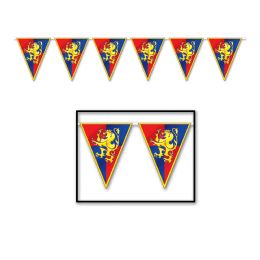 12 Wholesale Medieval Pennant Banner