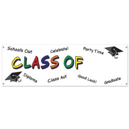 12 Pieces Class Of  Year  Sign Banner - Party Banners