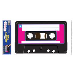 12 Pieces Cassette Tape Peel 'N Place - Hanging Decorations & Cut Out